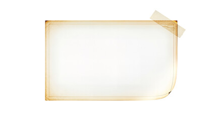 Frame for compositing images of old photos taped to the wall

