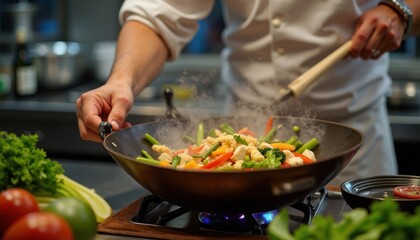 man cooking in the kitchen