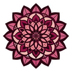 Pastel-Toned Ethereal Mandala with Flowing Watercolor Petal Textures