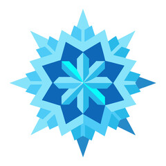 Celestial Mandala with Translucent Icy Petals in a Deep Space Bloom