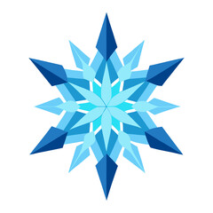 Ornate Mandala Featuring Bold, Curving Petal Shapes in a Radial Layout