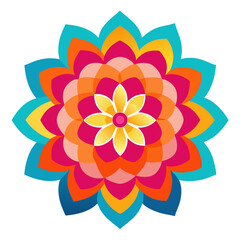 A refined mandala layered in gold with overlapping petals, balanced on a rich black canvas.