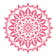 A celestial mandala with translucent icy petals, glowing softly in the vastness of deep space.