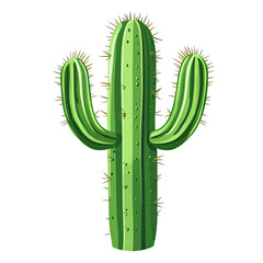 Vibrant illustration of a desert cactus
