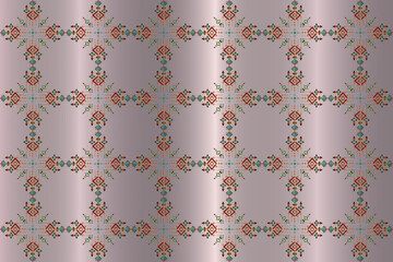 vector seamless pattern with flowers