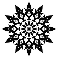 Monochrome Mini Mandalas with Unique Artistic Symmetries
