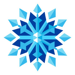 1. A crystalline snowflake mandala with icy blue hues and delicate geometric patterns, resembling a frozen flower in winter.