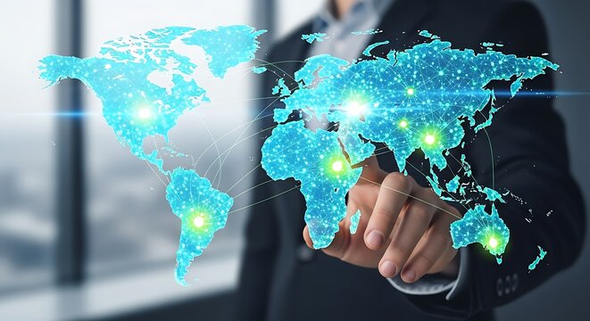 Digital global network connection technology