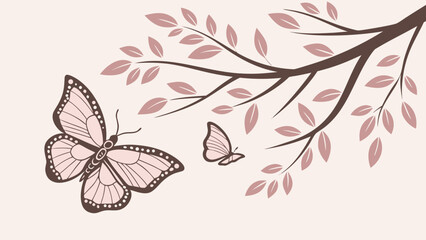 Obraz premium vector illustration of a floral background