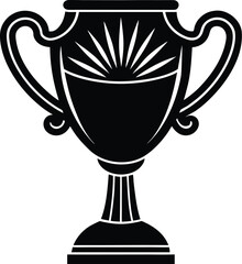 Vector Silhouette of Classic Trophy Award Icon