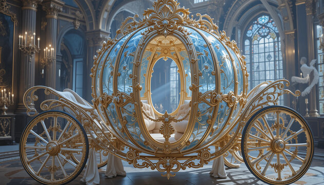 Cinderella's carriage, spectacularly beautiful 