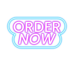 Neon Order Now Promotion Signboard