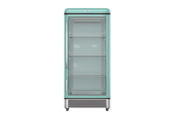 Mint green beverage cooler, retro style.