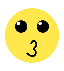 smiley face with a smile