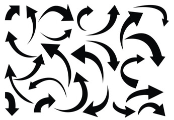 Black curved graph with arrow png.