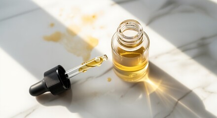 close up of a perfume oil