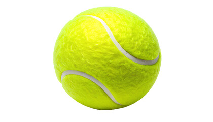 Tennis Ball in Perfect Focus, Isolated on Transparent Background PNG