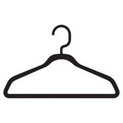 silhouette photo of hanger with white background