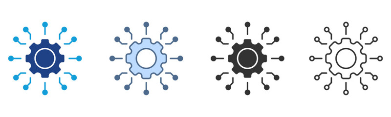 System Icon Set Multiple Style Collection