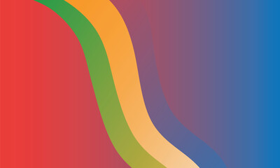 Abstract design with flowing, vibrant color stripes.