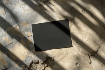 High Detail Image of Top View of Card with Black Lives Matter and Copy Space