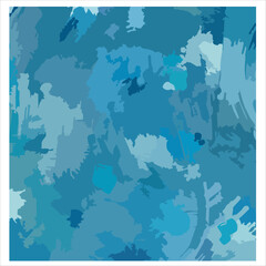 Abstract blue painting  textured art background. Good for pattern design or poster