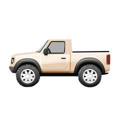 Modern pickup truck with boxy design and rugged tires, perfect for adventure