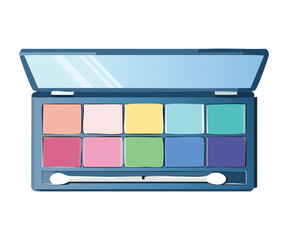 Cool Tone Eyeshadow Palette with Brush Applicator
