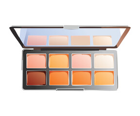 Earthy Tone Eyeshadow Palette with Orange Hues