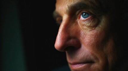 Cinematic Corporate Portrait of Senior Leader with Focused Expression