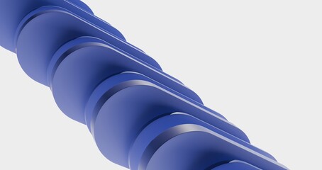 Abstract 3D arcs of purple geometric shapes