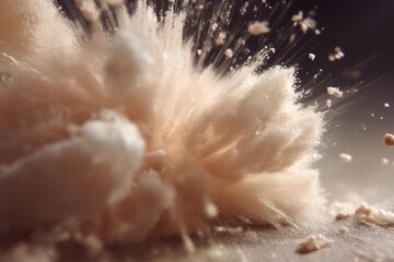 Resistant starch. Abstract art of starch transforming into fiber in a conceptual image.