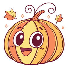 Obraz premium Vector Cute Halloween, Vampire Bat, Pumpkin & Boo Collection – Scary & Funny Illustration for Seasonal Projects