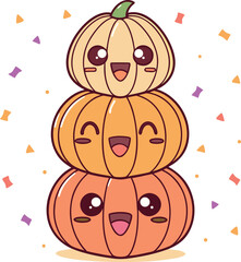 Vector Cute Halloween, Vampire Bat, Pumpkin & Boo Collection – Scary & Funny Illustration for Seasonal Projects