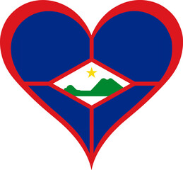 Heart Flag Sint Eustatius, Heart Sint Eustatius Flag