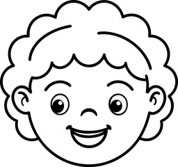 cartoon face of a man