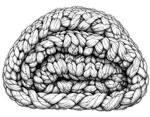 Intricate Braided Illustration