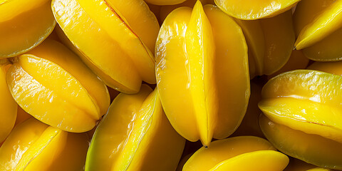 Star fruit carambola or star apple background , healthy fruit food 