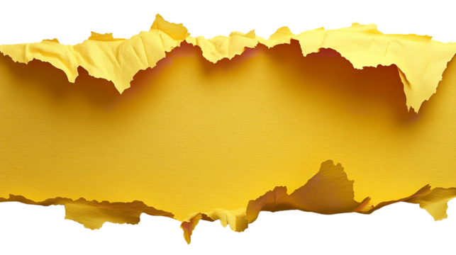 Unveiling a vibrant yellow expanse bursting through darkness like a ray of on transparent background