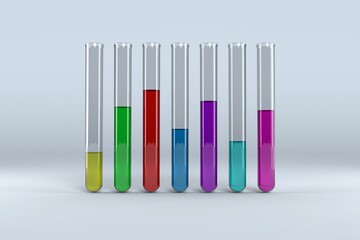 Test tube with chemical solution