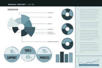 Digitally generated image of graph