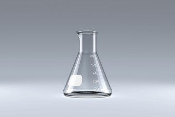 Laboratory flask with chemical solution © vectorfusionart