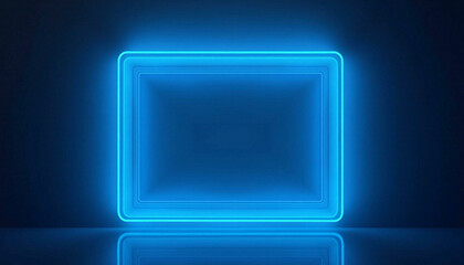 abstract blue glow background with copy space