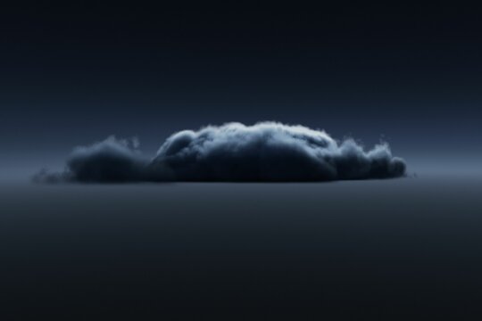 Fototapeta View of cloudy sky at night