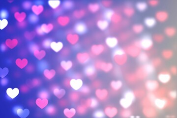 Digitally generated Valentines heart pattern