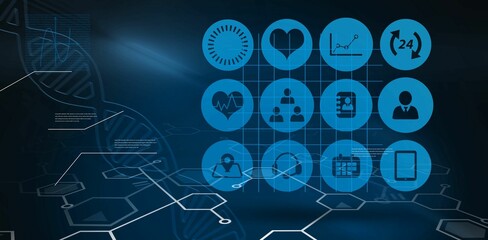 Various medical icons set