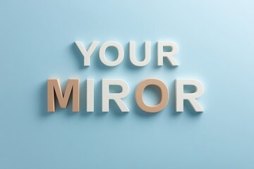 National Compliment Your Mirror Day Motivational Typography Premium Positive Thinking Summer Empowerment for Millennials Social Media Marketing Campaign