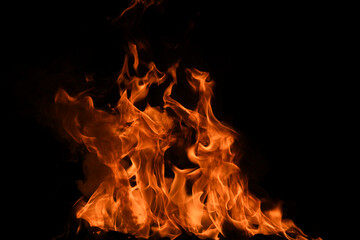 Fototapeta premium Fire flame motion pattern abstract texture. Burning fire, flame overlay background.