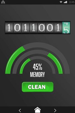 Mobile display with memory cleaner