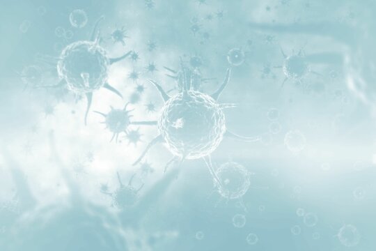 Three dimension image of pathogen